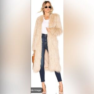 House of Harlow x REVOLVE Marisa Faux Fur Coat, worn once